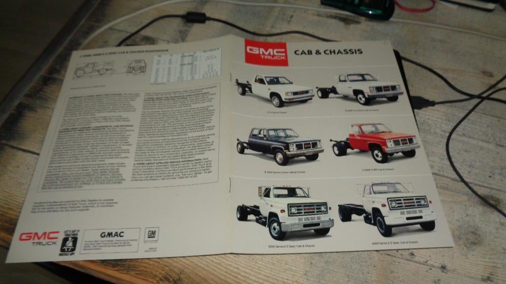 USA Folder  GMC  TRUCKS   1987, Verzenden, Nieuw, Overige merken