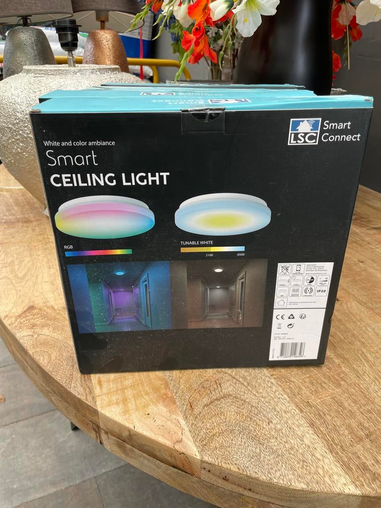 LSC Smart Connect Plafondlamp - Diverse Kleuren & Standen, Huis en Inrichting, Ophalen, Nieuw, Kunststof