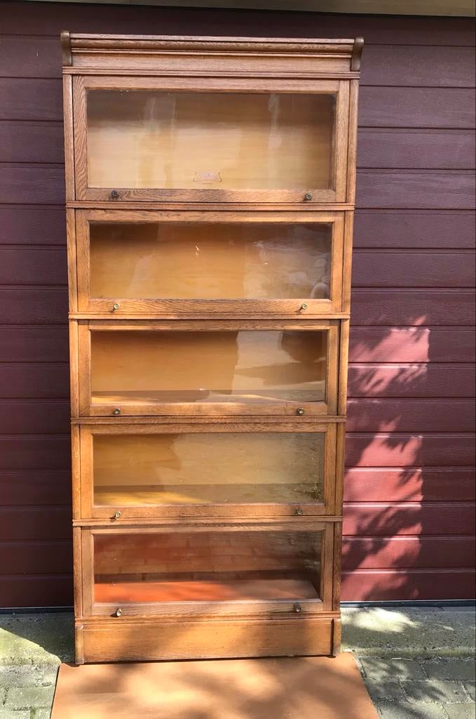 Globe Wernicke stapelkast F. Soennecken model IDEAL, O, O, Eikenhout, Anteik