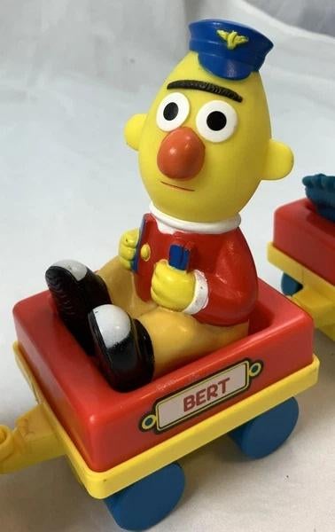 Tyco Sesamstraat Trein Set Bert Ernie Koekiemonster vintage, Coolsingel 104, 3011 AG Rotterdam, Netherlands, Verzenden, Zo goed als nieuw