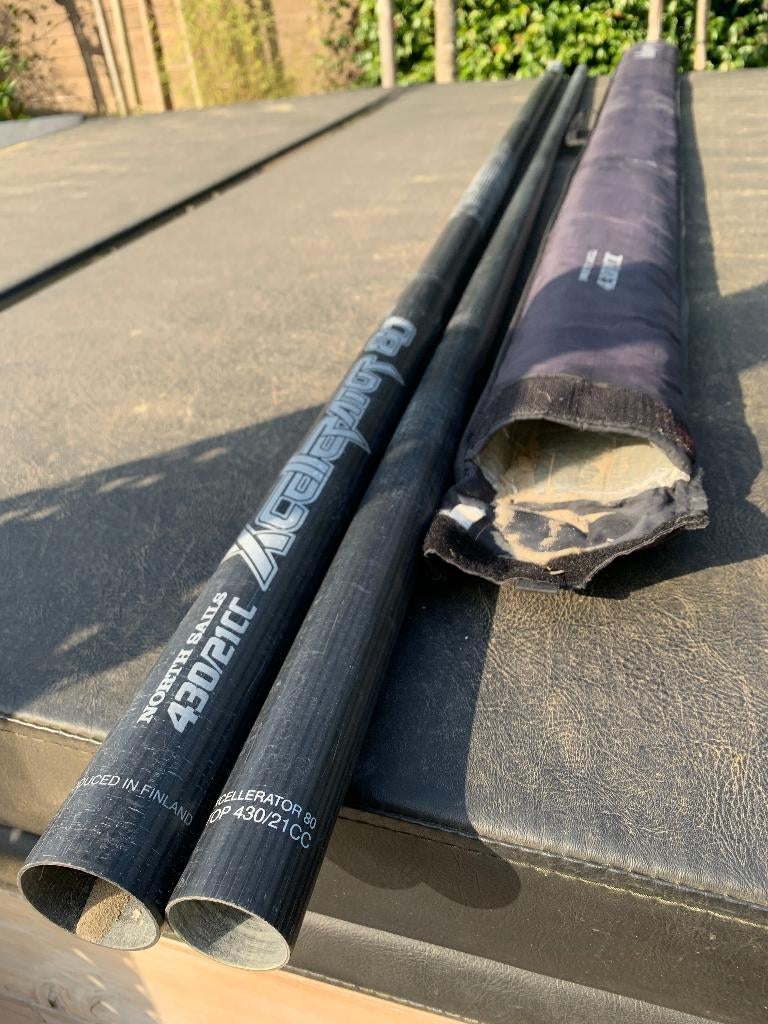 Masten + Verlengers + Gieken, Watersport en Boten, Ophalen, Gebruikt, Mast, 5 tot 7 m²