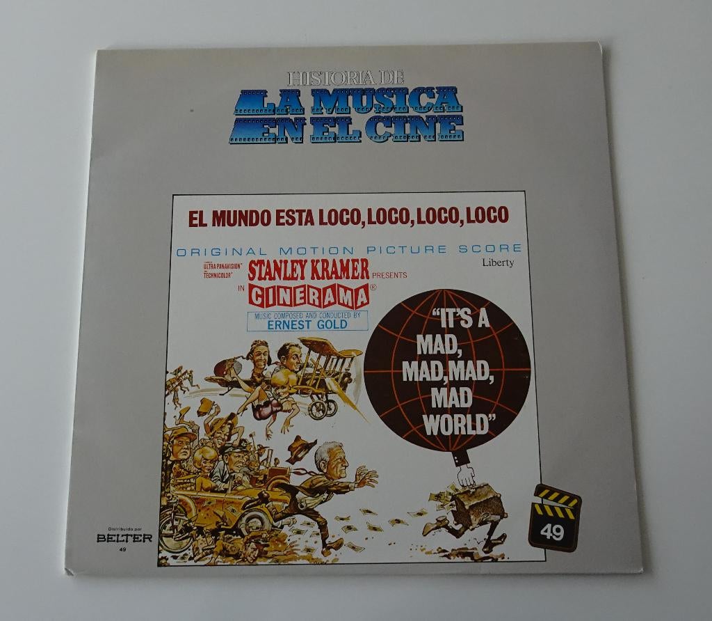 Ernest Gold - It's A Mad, Mad, Mad World - Soundtrack 1963, Ophalen, Zo goed als nieuw, 12 inch