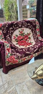 Luxe Pluche Deken met Rozen & Klaprozen - 230x215 cm, Ophalen of Verzenden