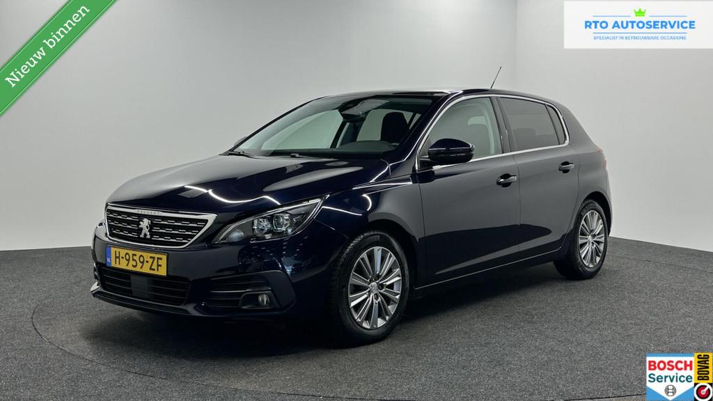 Peugeot 308 1.2 PureTech Blue Lease Premium PANO NAVI CAMERA, Voorwielaandrijving, Gebruikt, Met garantie (alle), Blauw