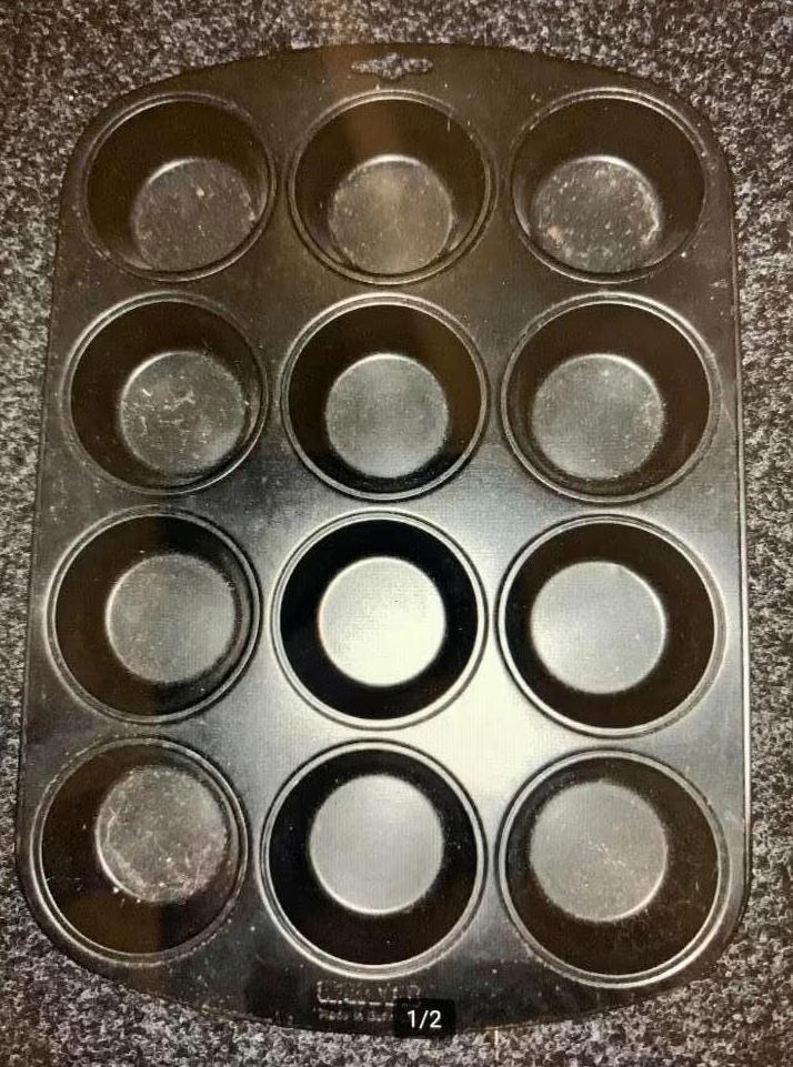 Muffin-bakblik, bakblik, muffinblik voor 12 muffins; Kaiser, Ophalen of Verzenden, Zo goed als nieuw