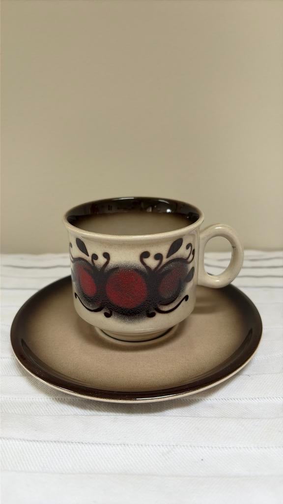 Vintage kop en schotel Boch la louviere Belgium, Ophalen of Verzenden