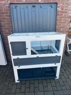 Konijnenhok voor binnen of buiten, Dieren en Toebehoren, Ophalen, 110 cm of meer, Zo goed als nieuw, 90 cm of meer