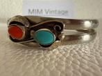 H136/ Oude Antieke  Zilveren NAVAJO armband Mexico, Verzenden, Zilver, Armband