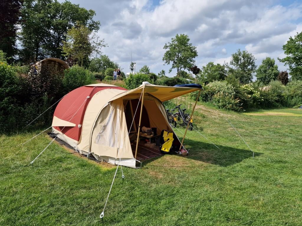 Karsten top tent bordeauxrood 2.60 x 2.60, Caravans en Kamperen, Tenten, Ophalen of Verzenden, Zo goed als nieuw