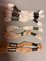 DMC Borduurzijde blanc ecru beige tinten borduurgaren 9x, Hobby en Vrije tijd, Naaien en Fournituren, Ophalen of Verzenden, Zo goed als nieuw