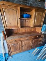 Vurenhouten buffetkast - 2 delen, 140x43x180 cm, Ophalen