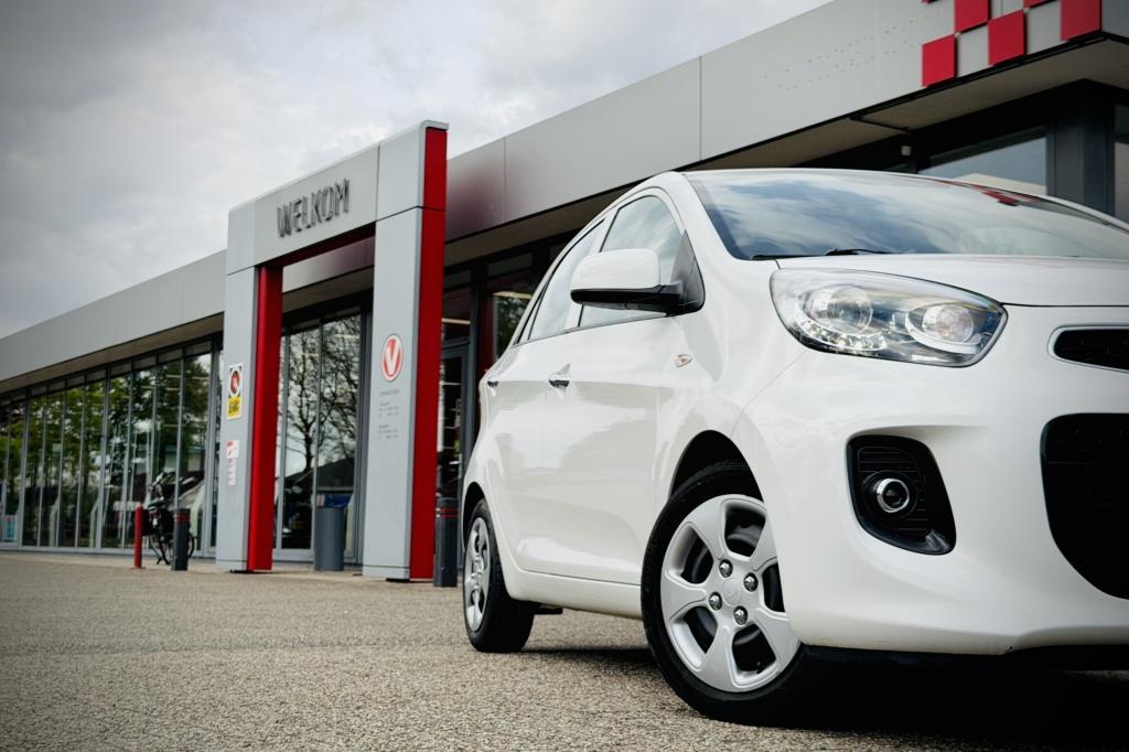 Kia Picanto 1.0 CVVT DynamicLine | CLIMA | CRUISE | BLUETOOT, Auto's, 65 pk, Stof, Gebruikt, Wit