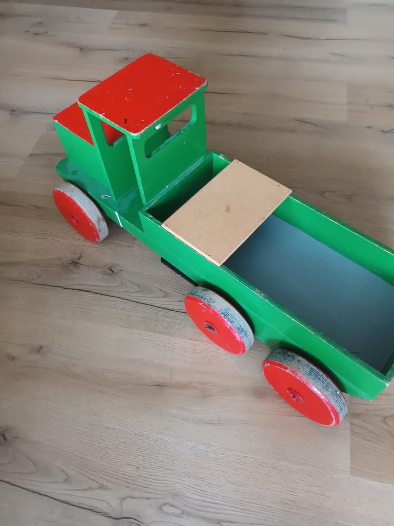 Houten vrachtwagen, Kinderen en Baby's, Speelgoed | Speelgoedvoertuigen, Ophalen