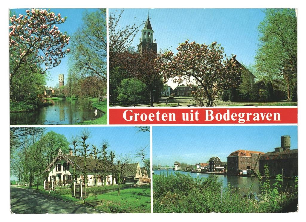 802069 Bodegraven ZH 80+ Gelopen met postzegel, Ophalen of Verzenden, 1980 tot heden, Gelopen, Zuid-Holland