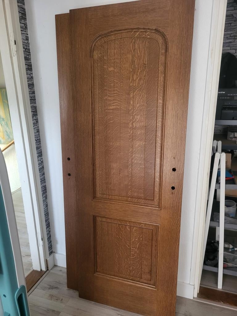 Stompe deuren hardhout, Doe-het-zelf en Verbouw, Deuren en Horren, Ophalen, Binnendeur, 200 tot 215 cm