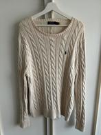 Polo Ralph Lauren trui kabeltrui shirt pullover large, Ophalen of Verzenden, Zo goed als nieuw, Maat 52/54 (L), Beige