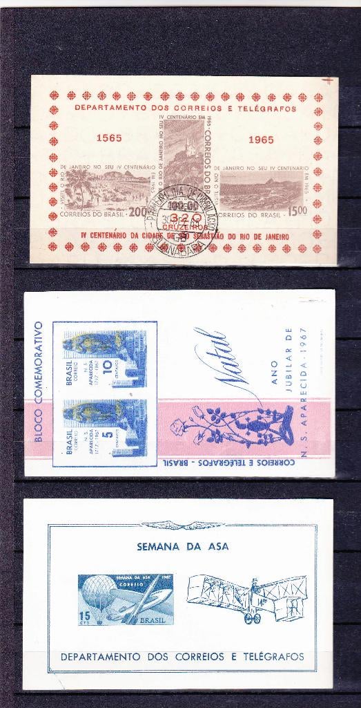 166. Brazilie blokken, Ophalen of Verzenden, Zuid-Amerika