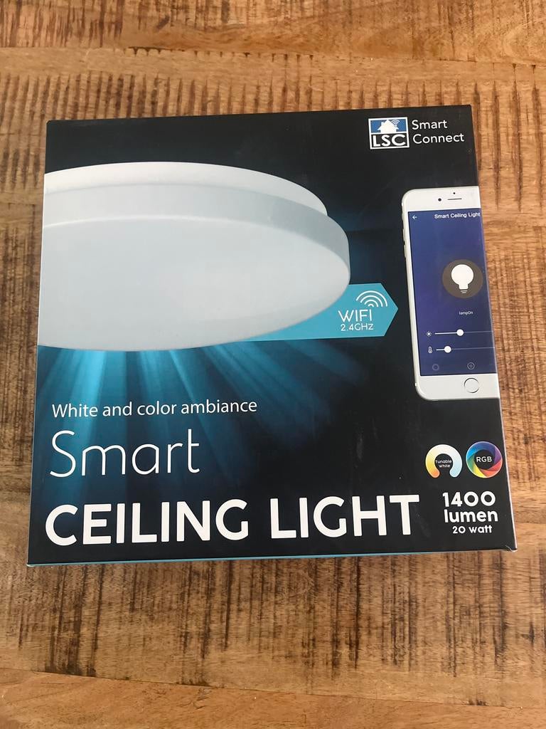 LSC Smart Connect Slimme Plafondlamp - RGB & Tunable White, Ophalen of Verzenden, Nieuw, Kunststof