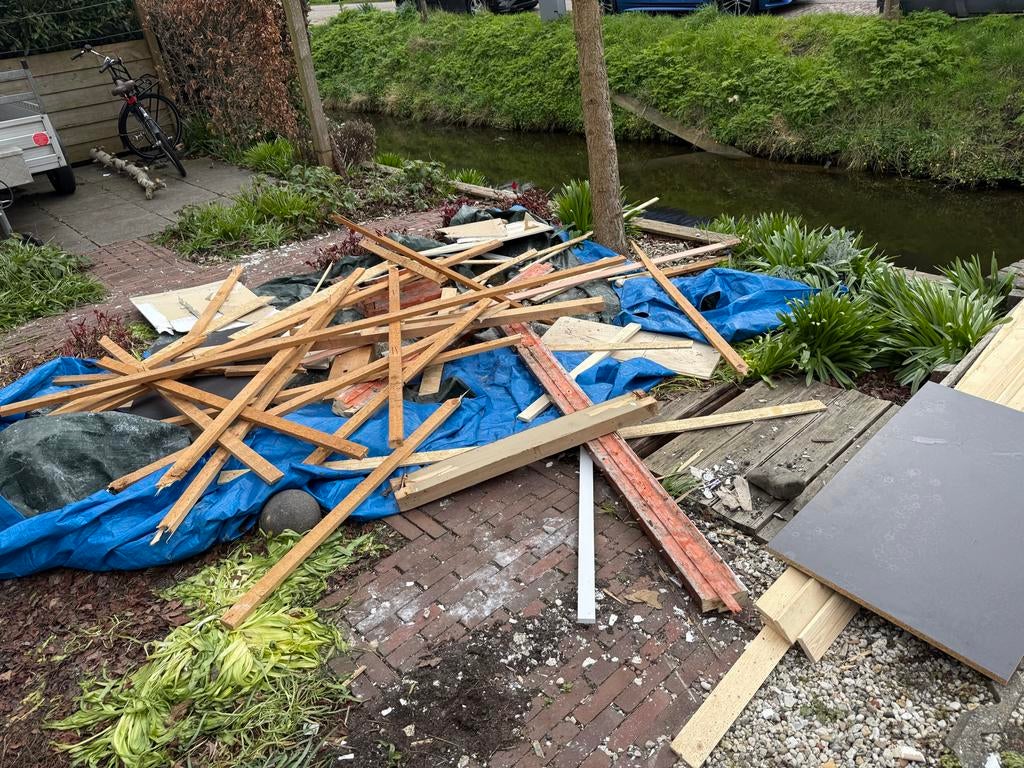 Gratis afvalhout, Ophalen, Gebruikt, Minder dan 25 mm, Overige typen