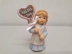 Goebel beeldje engel met hartje 'Hab Dich Lieb', Ophalen of Verzenden, Zo goed als nieuw, Mens