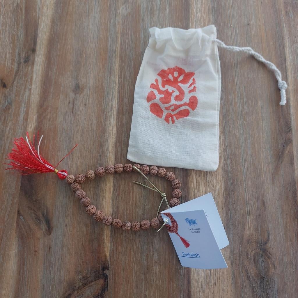 Rudraksha Mala armband(Nieuw), Ophalen of Verzenden, Nieuw, Overige materialen, Met bedels of kralen