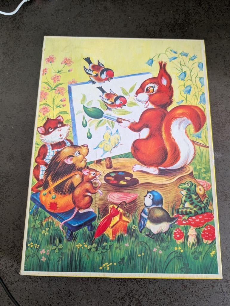 Vintage houten puzzel, Ophalen of Verzenden