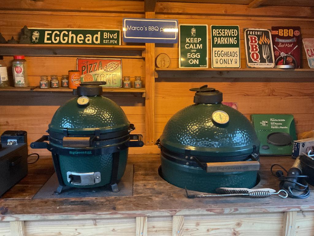 Buitenkeuken met BGE mini max en Large !, Tuin en Terras, Ophalen, Maatwerk, Houtskool, Vrijstaand