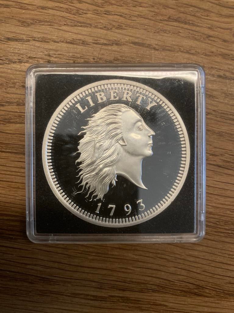 Amerikaanse munt 1793 Liberty One Cent, Postzegels en Munten, Munten | Amerika, Ophalen of Verzenden, Noord-Amerika, Losse munt