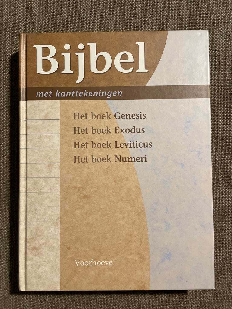 Bijbel met kanttekeningen - Genesis, Exodus, Leviticus, Nume, Ophalen of Verzenden, Zo goed als nieuw, Christendom | Protestants