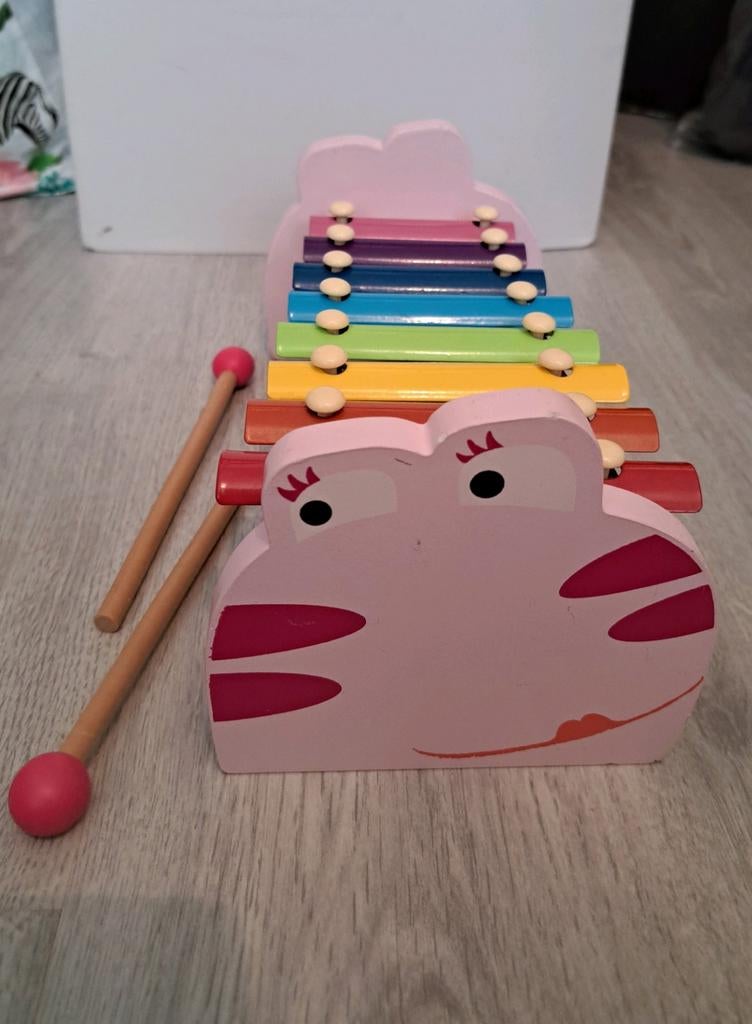 Grote houten regenboogkleurige Xylofoon, Ophalen of Verzenden, Jongen of Meisje