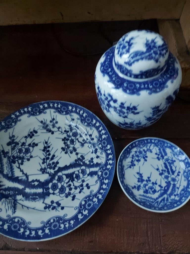 Blauwe gember pot, Ophalen of Verzenden