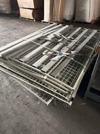 Beveiligings hekwerk met staanders en voetplaat, Ophalen of Verzenden, Gebruikt, IJzer, Overige typen