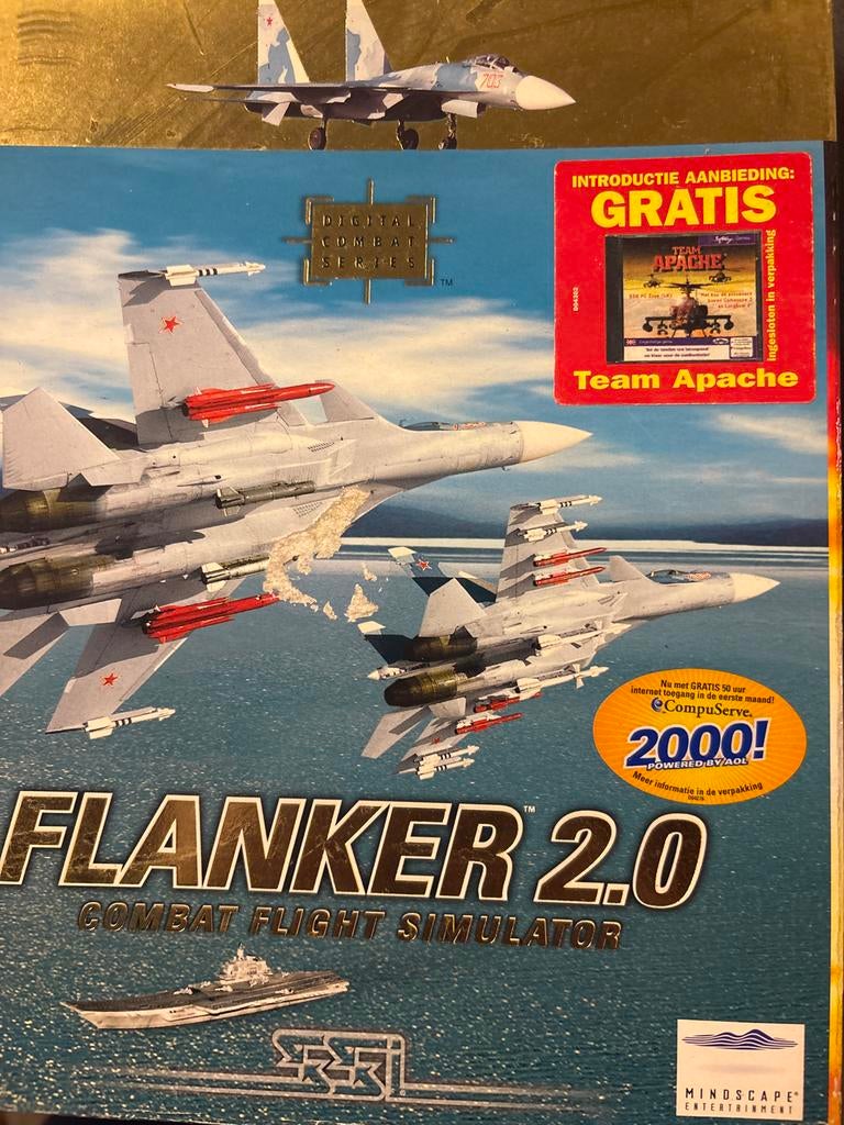 Flanker 2.0 Combat Flight Simulator PC Game, Spelcomputers en Games, Games | Pc, Gebruikt, Simulatie, 1 speler, Vanaf 12 jaar