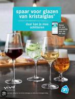 Vivo glazen AH ( kristalglas), wijnglas, champagneglas,karaf, Glas of Glazen, Nieuw, Ophalen of Verzenden, Glas