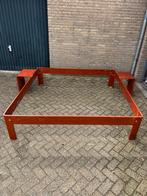 Auping Auronde Kersen Senior bedombouw 200x200x48, Gebruikt, Bruin, Tweepersoons, Ophalen of Verzenden