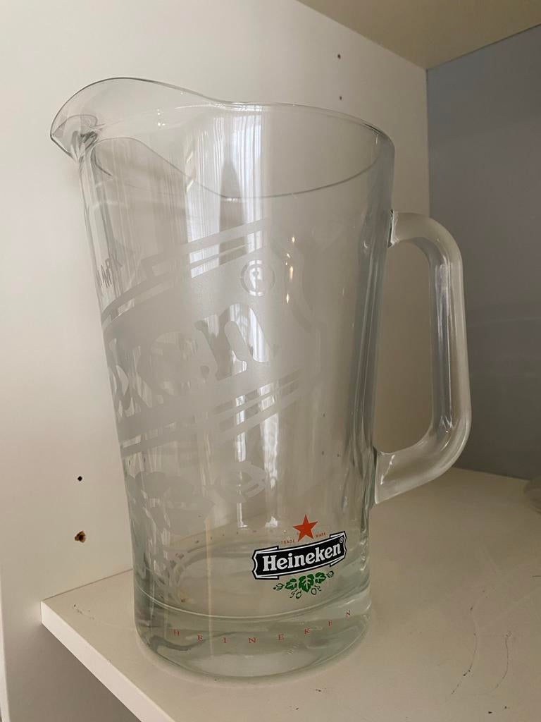 Heineken Glazen Bierkan, Verzamelen, Biermerken, Ophalen of Verzenden, Zo goed als nieuw, Glas of Glazen, Heineken