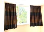 Verduisterende gordijnen - Bruin/Zwart gestreept, Huis en Inrichting, Ophalen, Gebruikt, Bruin, 200 cm of meer