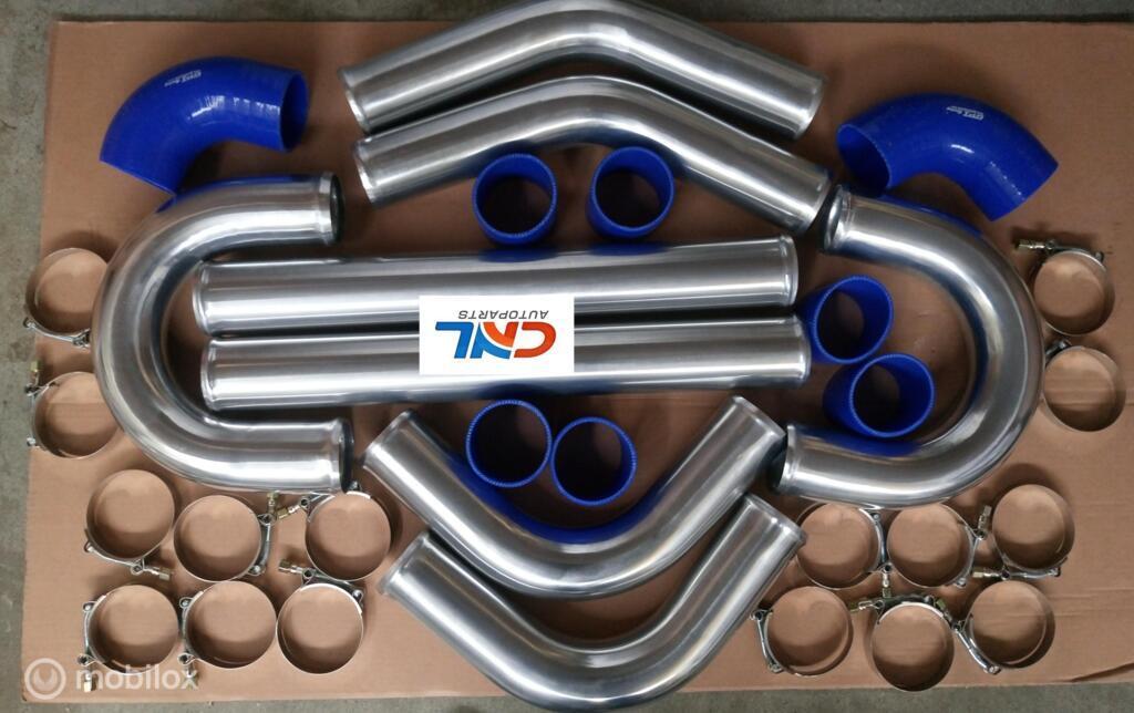 76mm Intercooler Turbo Piping pipe Blue /black silicone hose, Auto-onderdelen, Nieuw, Ophalen of Verzenden