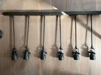 Industriële hanglamp met 6 GU10 spots - ca. 1 meter breed, Huis en Inrichting, Ophalen, Gebruikt, Metaal, 50 tot 75 cm