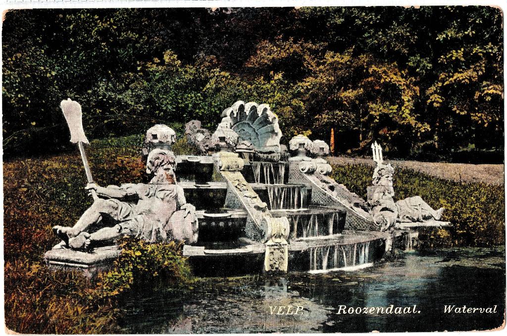 Velp (Gld), Roozendaal Waterval, verstuurd 1914,, Verzenden, Voor 1920, Gelopen, Gelderland
