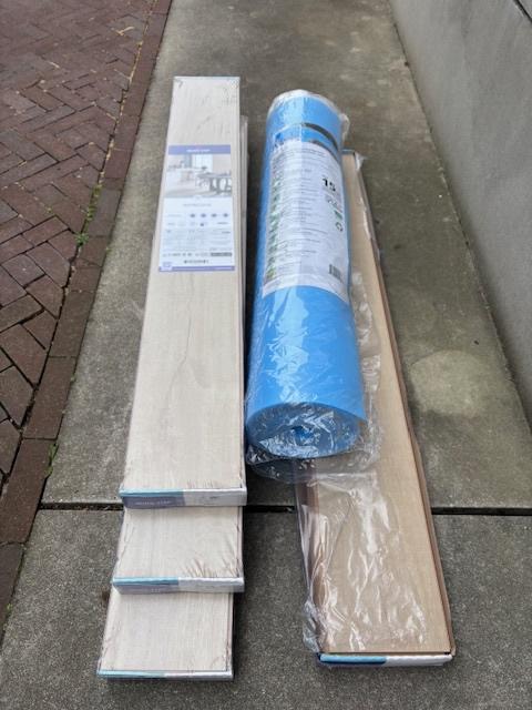 6m2 laminaat Quickstep Impressive en 15m2 ondervloer nieuw, Ophalen, Kunststof, 50 tot 150 cm, Nieuw