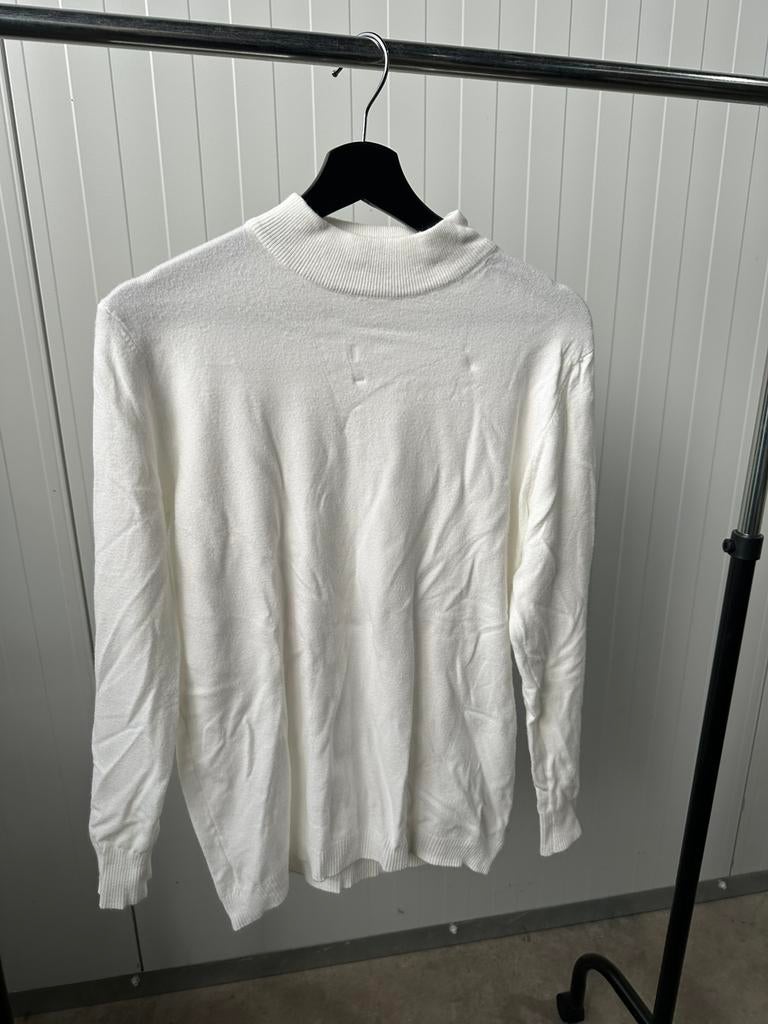 Witte trui van wol modal en kashmier, Kleding | Heren, Ophalen of Verzenden, Zo goed als nieuw