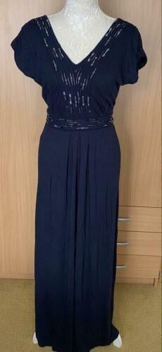 Monsoon lange jurk maat 38/40, Kleding | Dames, Maat 38/40 (M), Blauw, Ophalen of Verzenden, Zo goed als nieuw