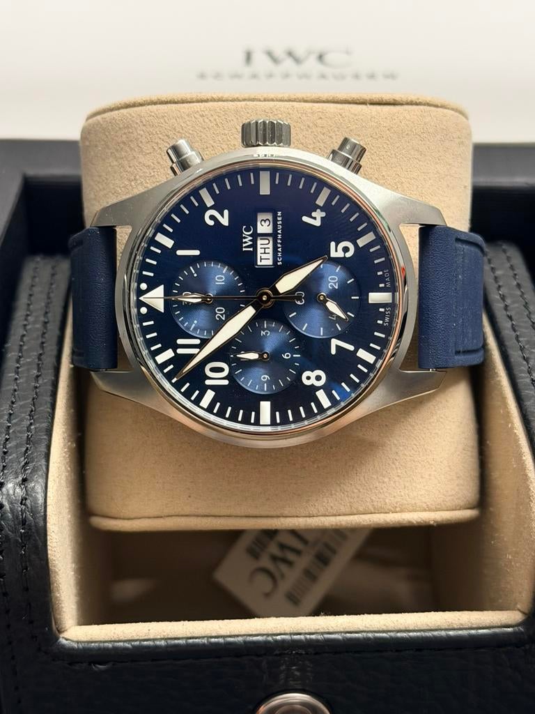IWC Pilot Chronograph Le Petit Prince IW378011 Nieuw, Staal, Polshorloge, Overige materialen, Nieuw