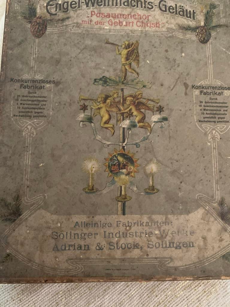 Super mooi antiek kerst doosje solingen, T, Ophalen of Verzenden, Zo goed als nieuw, N