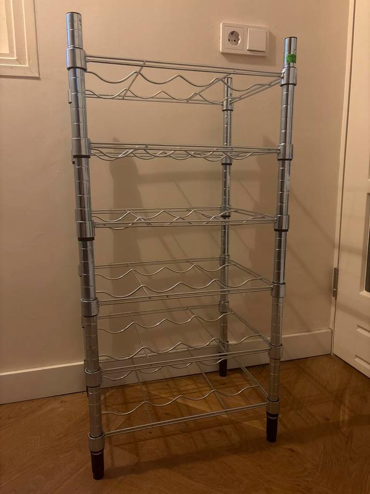 IKEA Omar wijnrek - 6 lagen, 24 flessen - Zo goed als nieuw, Huis en Inrichting, Woonaccessoires | Wijnrekken, Zo goed als nieuw