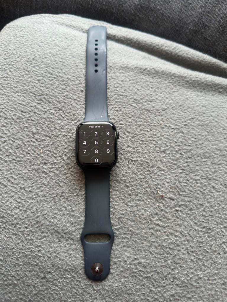 Apple Watch Series 9 45mm cellular, Conditie, Zwart, IOS, Ophalen of Verzenden