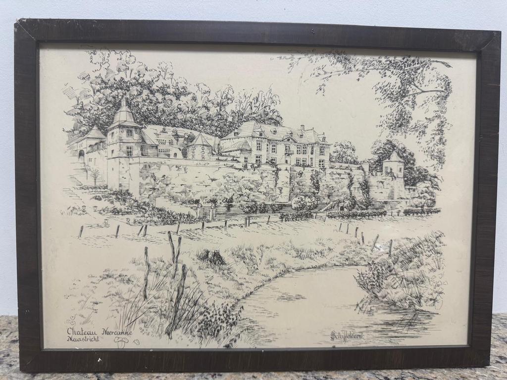 Schilderij met voorstelling van Maastricht, Ophalen of Verzenden