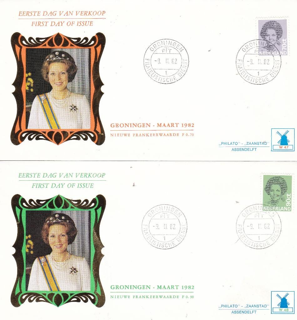 1E DAG ENVELOPPEN, Postzegels en Munten, Postzegels | Eerstedagenveloppen, Ophalen of Verzenden, Onbeschreven, Nederland