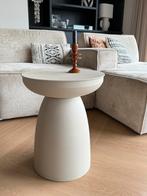 Loods 5 Bijzettafel Archie greige / beige, Ophalen, 50 tot 100 cm, Rond, Zo goed als nieuw